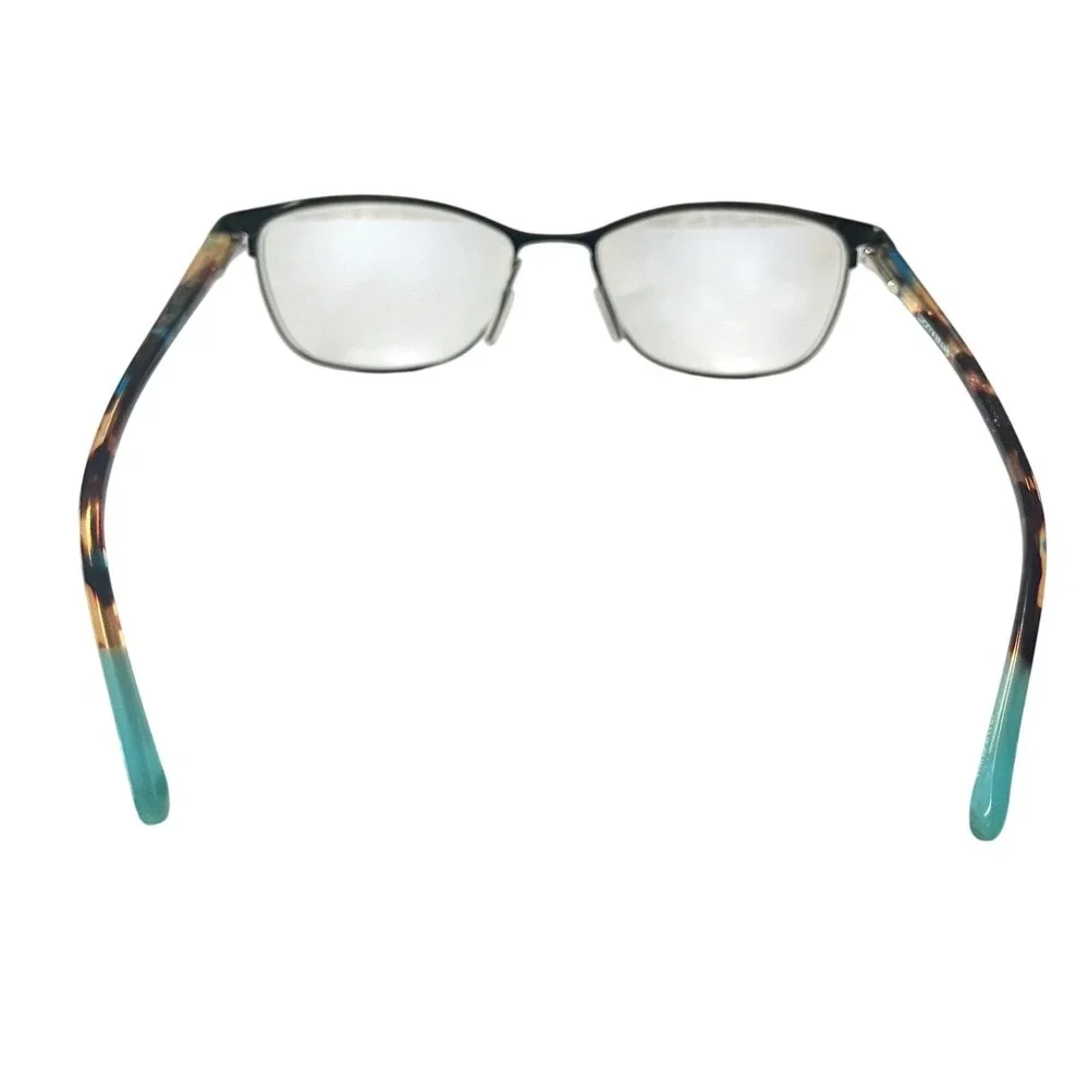 Lucky Brand D509 Black Teal Tortoise Shell Eyeglasses Frames 54-17-135